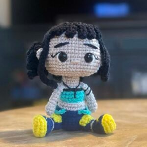 Zoey K-Pop Demon Hunter – Handmade Chibi Doll