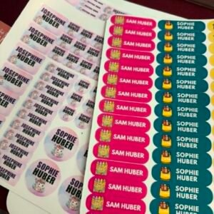 Personalized Kids' Name Labels | Durable Laminated Vinyl Stickers for Water Bottles & Gear